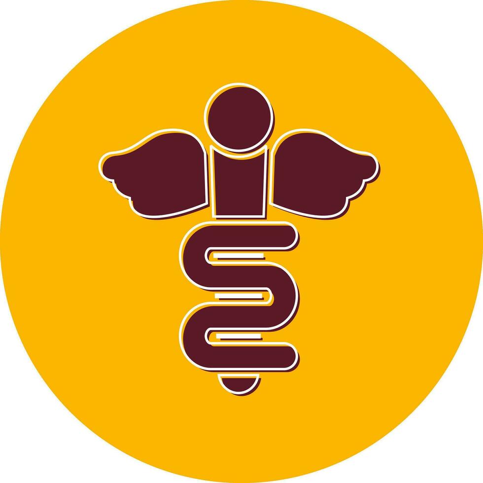 Rod Of Asclepius Vector Icon