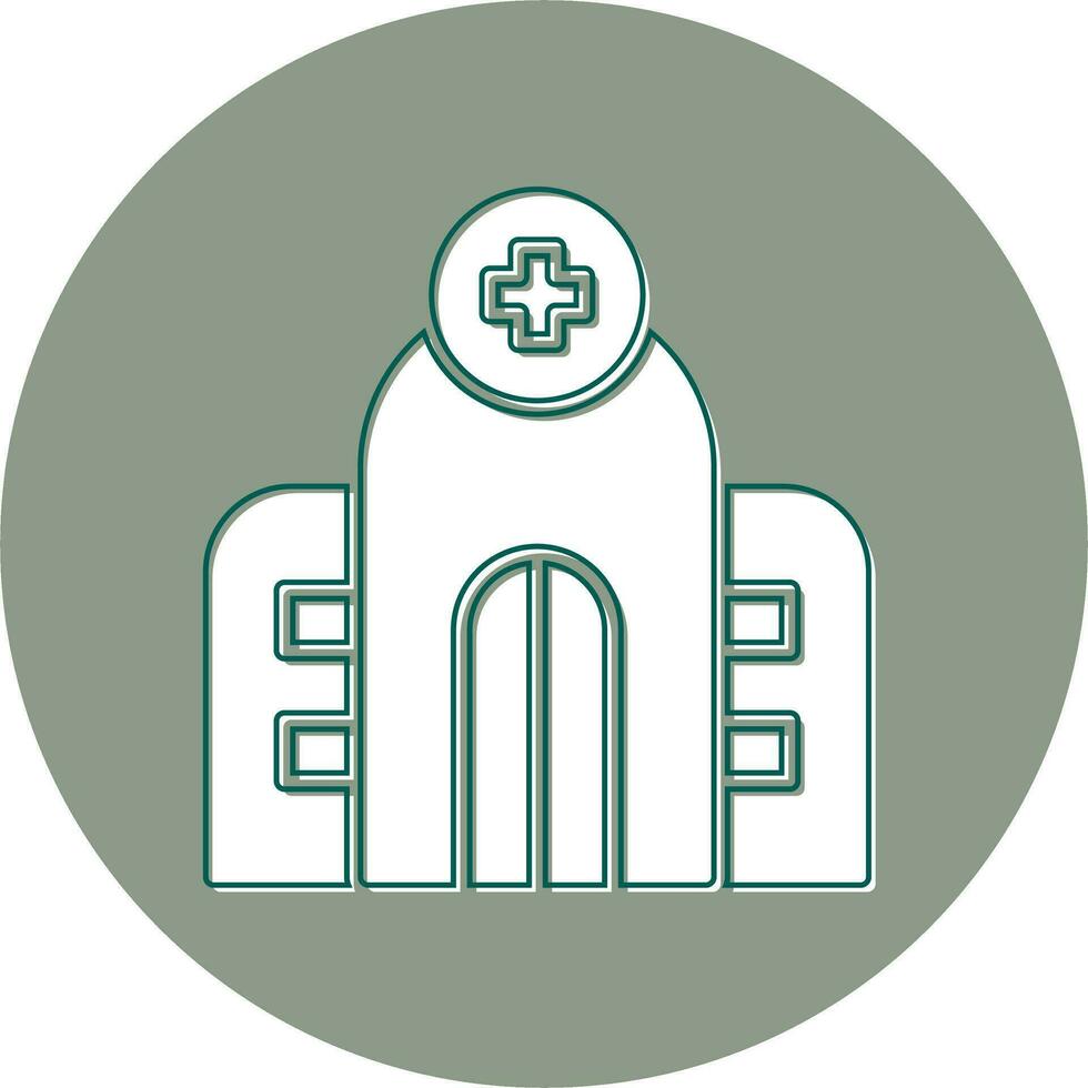 icono de vector de hospital