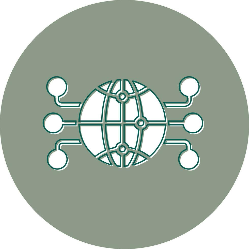 Global Network Vector Icon