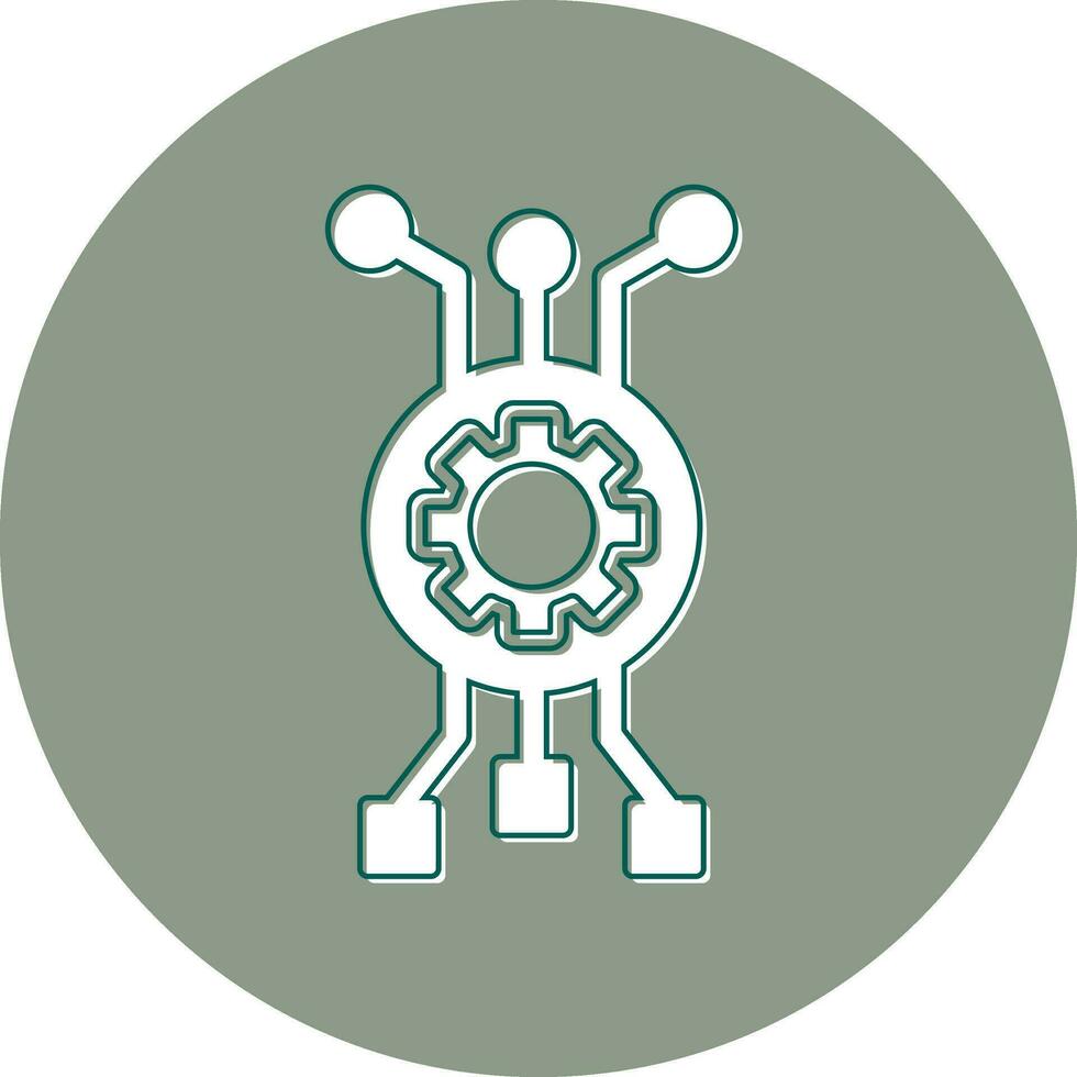 icono de vector de algoritmo