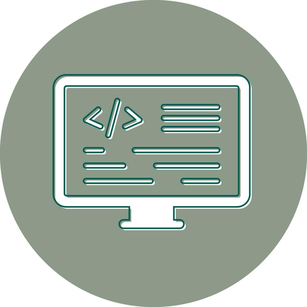 icono de vector de programación