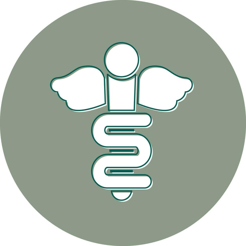 Rod Of Asclepius Vector Icon
