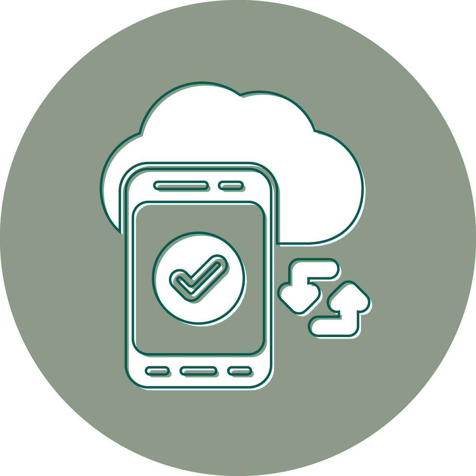 Cloud Sync Vector Icon