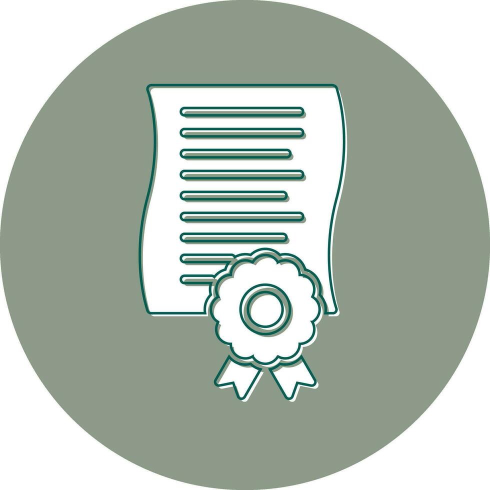 Certificate Vector Icon