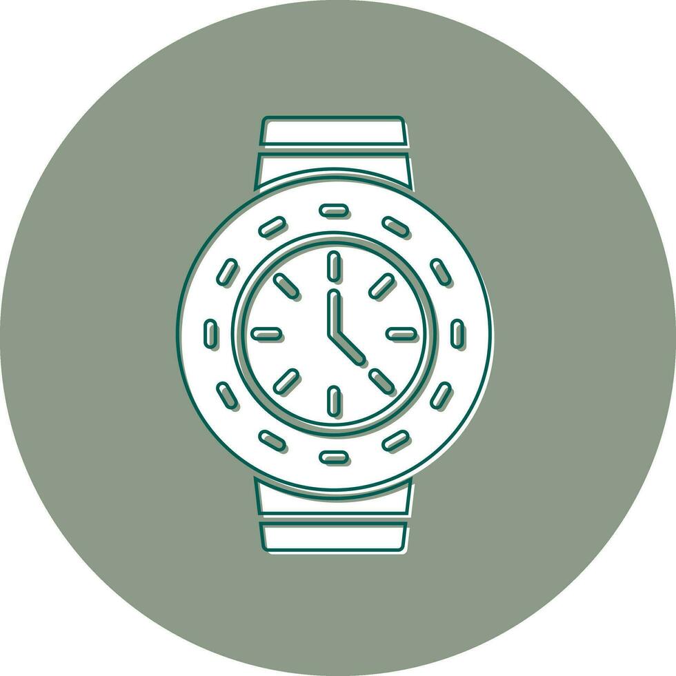 reloj, vector, icono vector