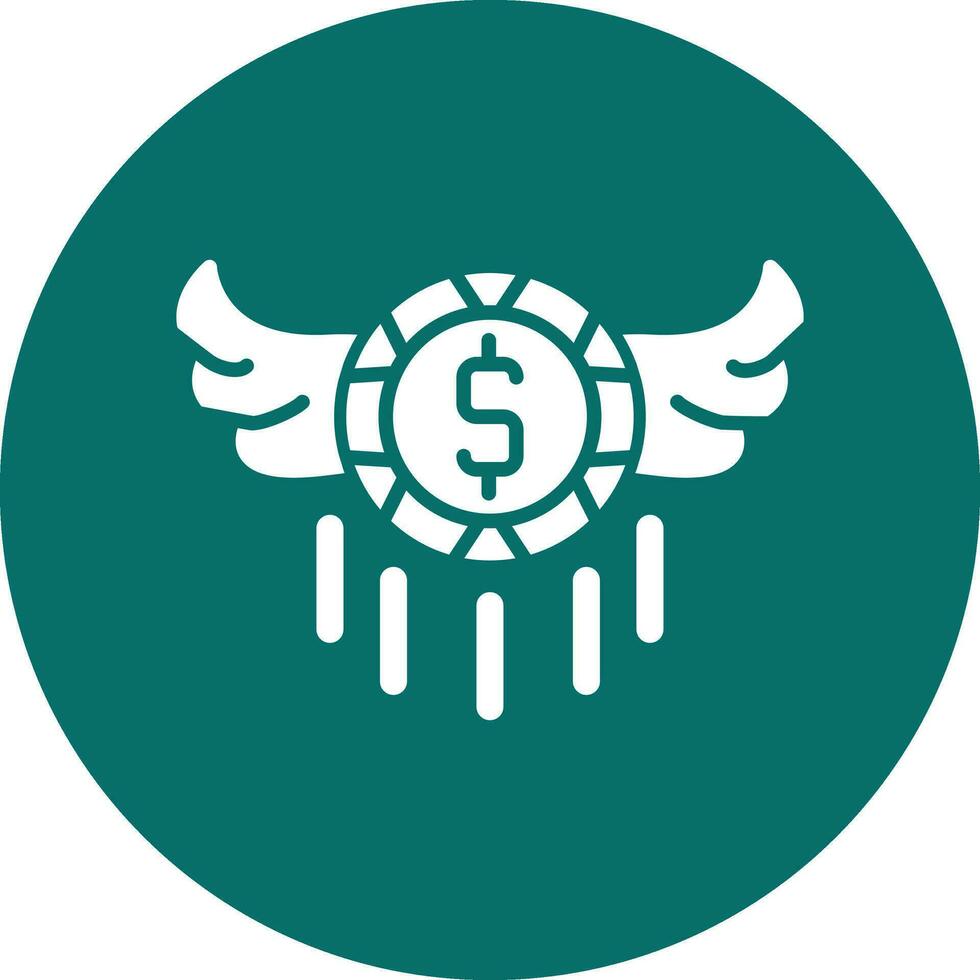 Flying Money Vector Icon