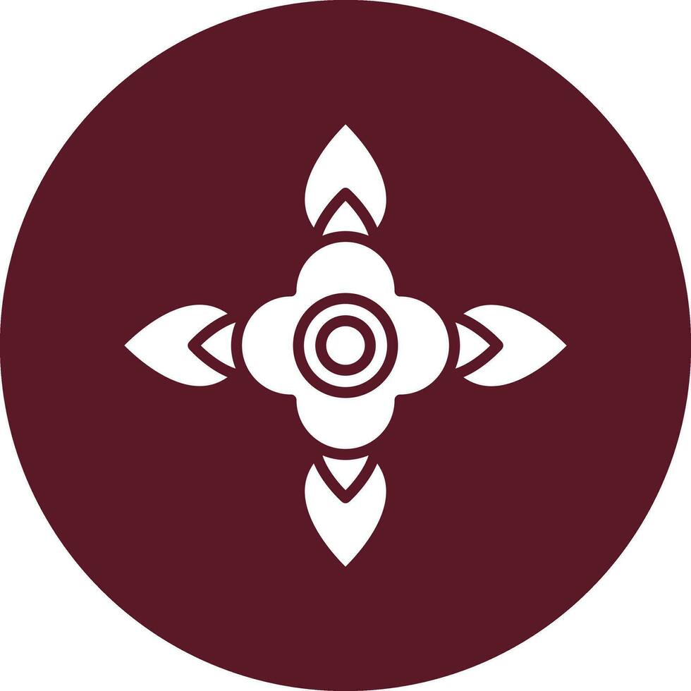 Blood Flower Vector Icon