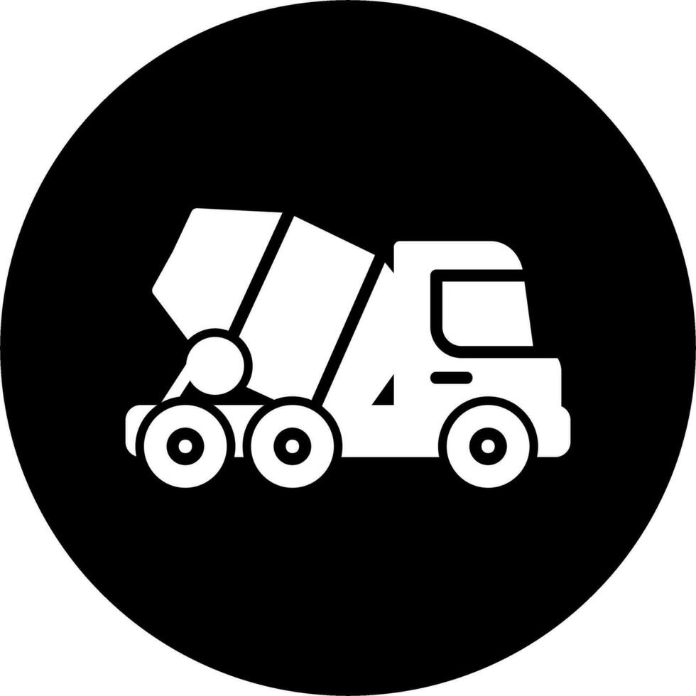 Concrete Mixer Vector Icon