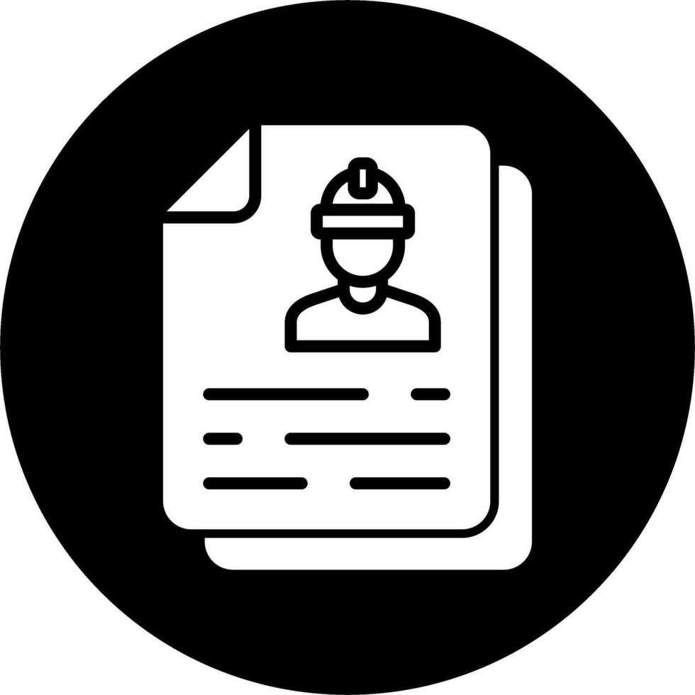 icono de vector de documento