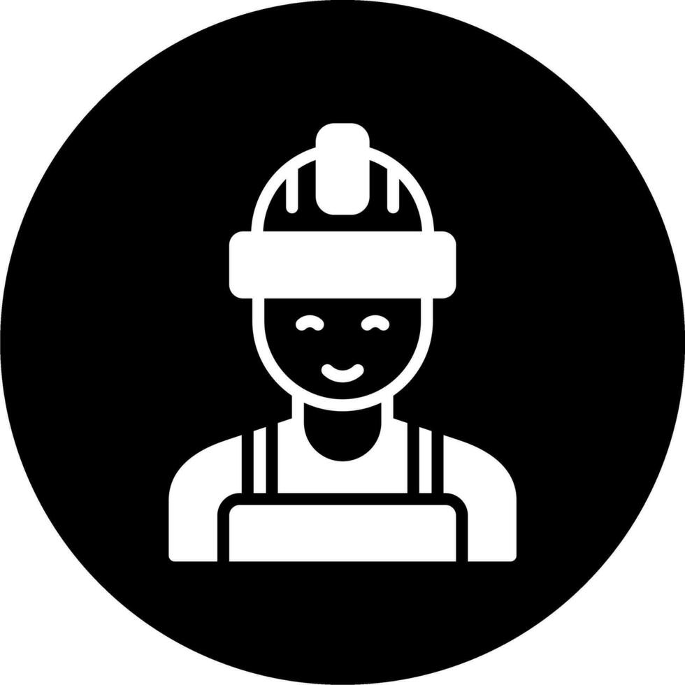 icono de vector de trabajador