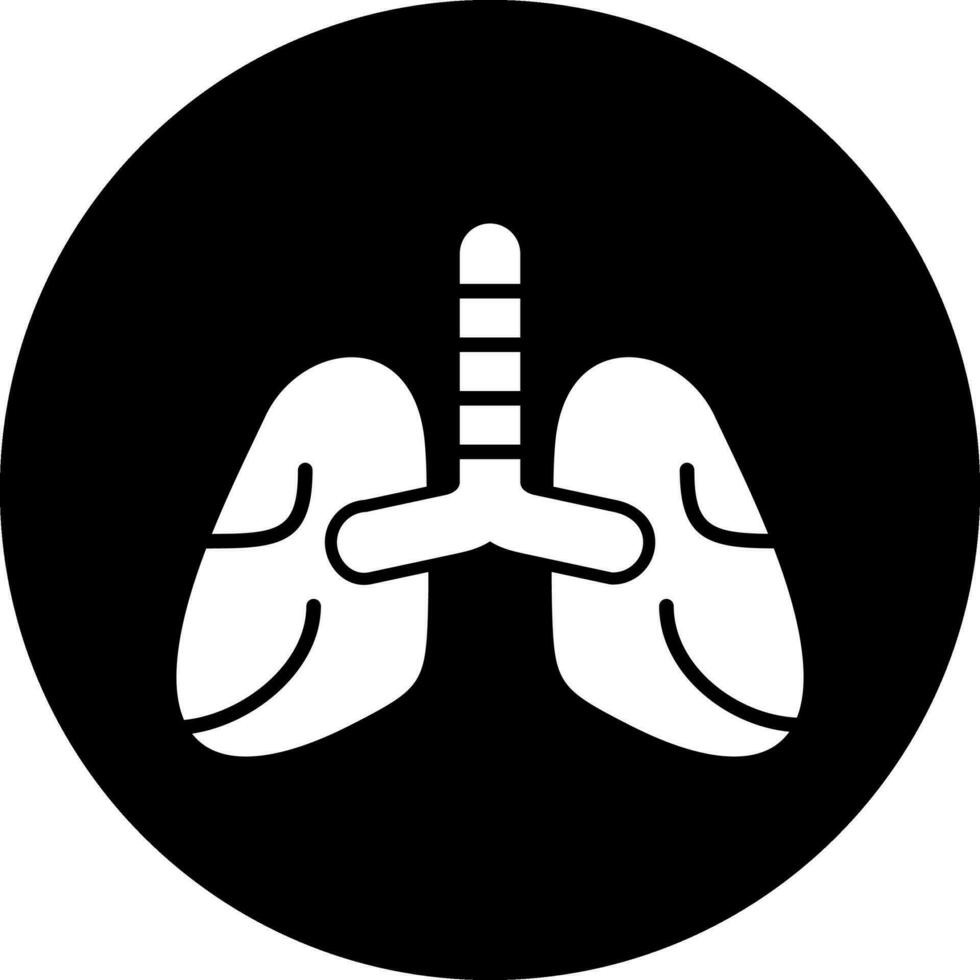 icono de vector de pulmones