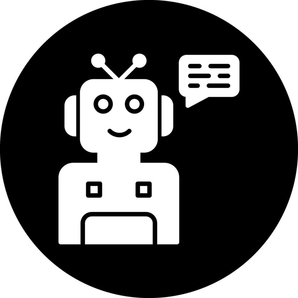 icono de vector de robot