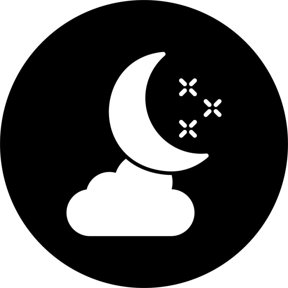 icono de vector de noche