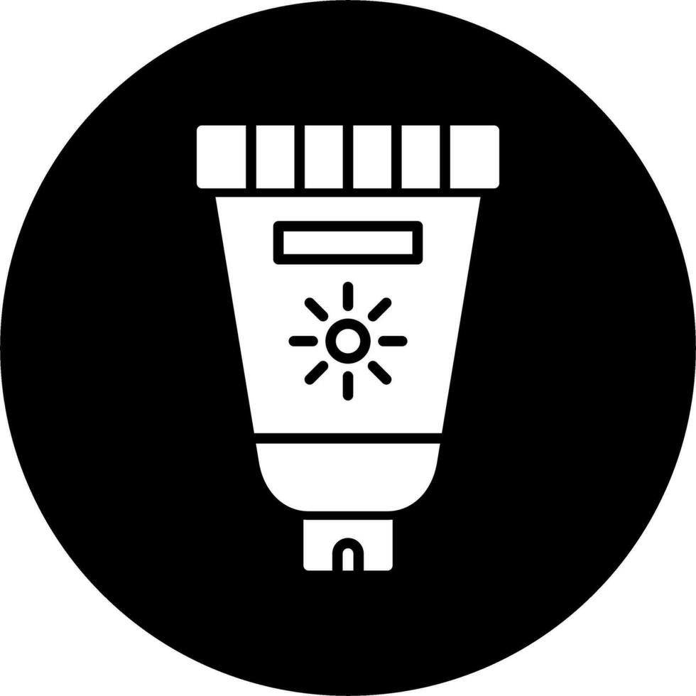 icono de vector de protector solar