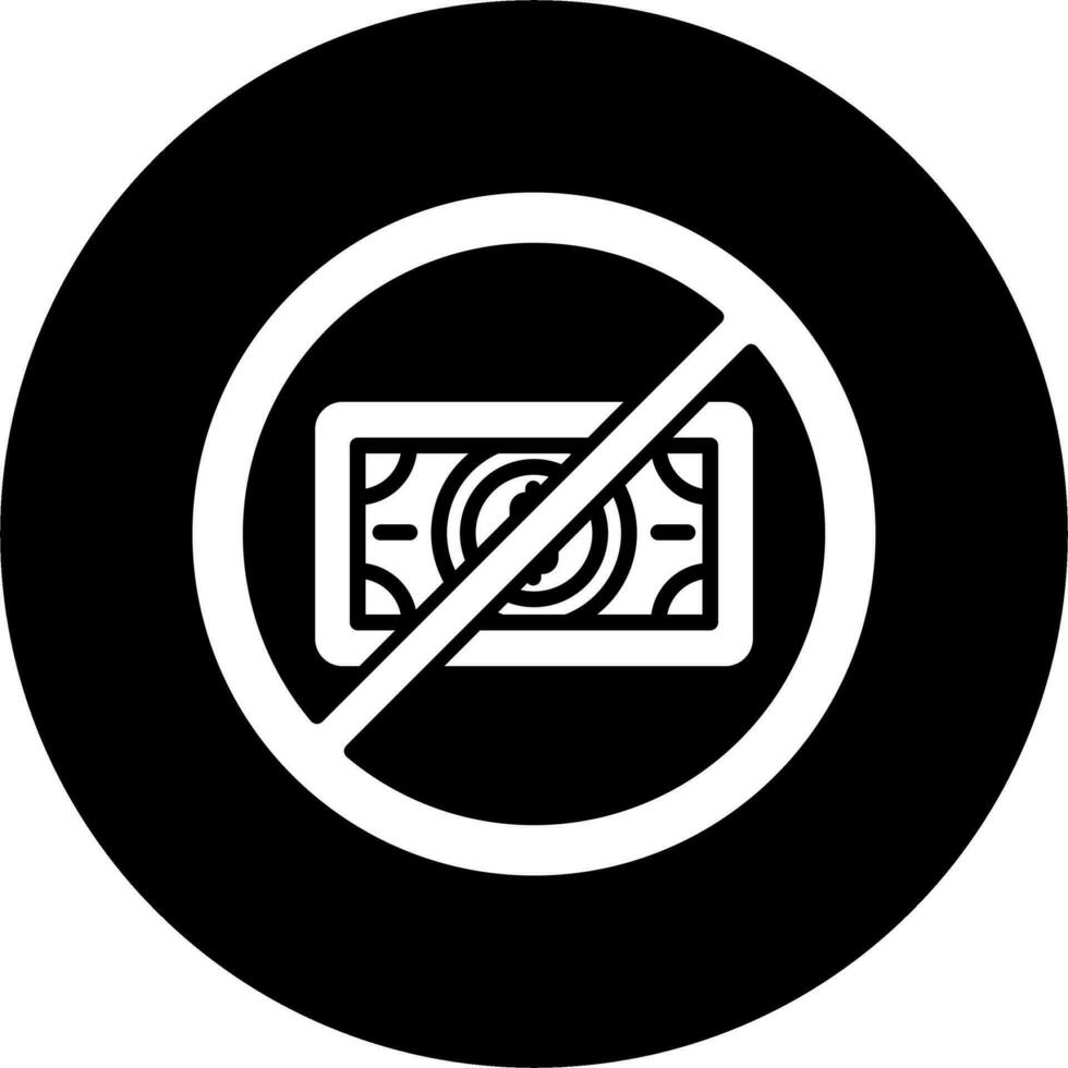 No Money Vector Icon