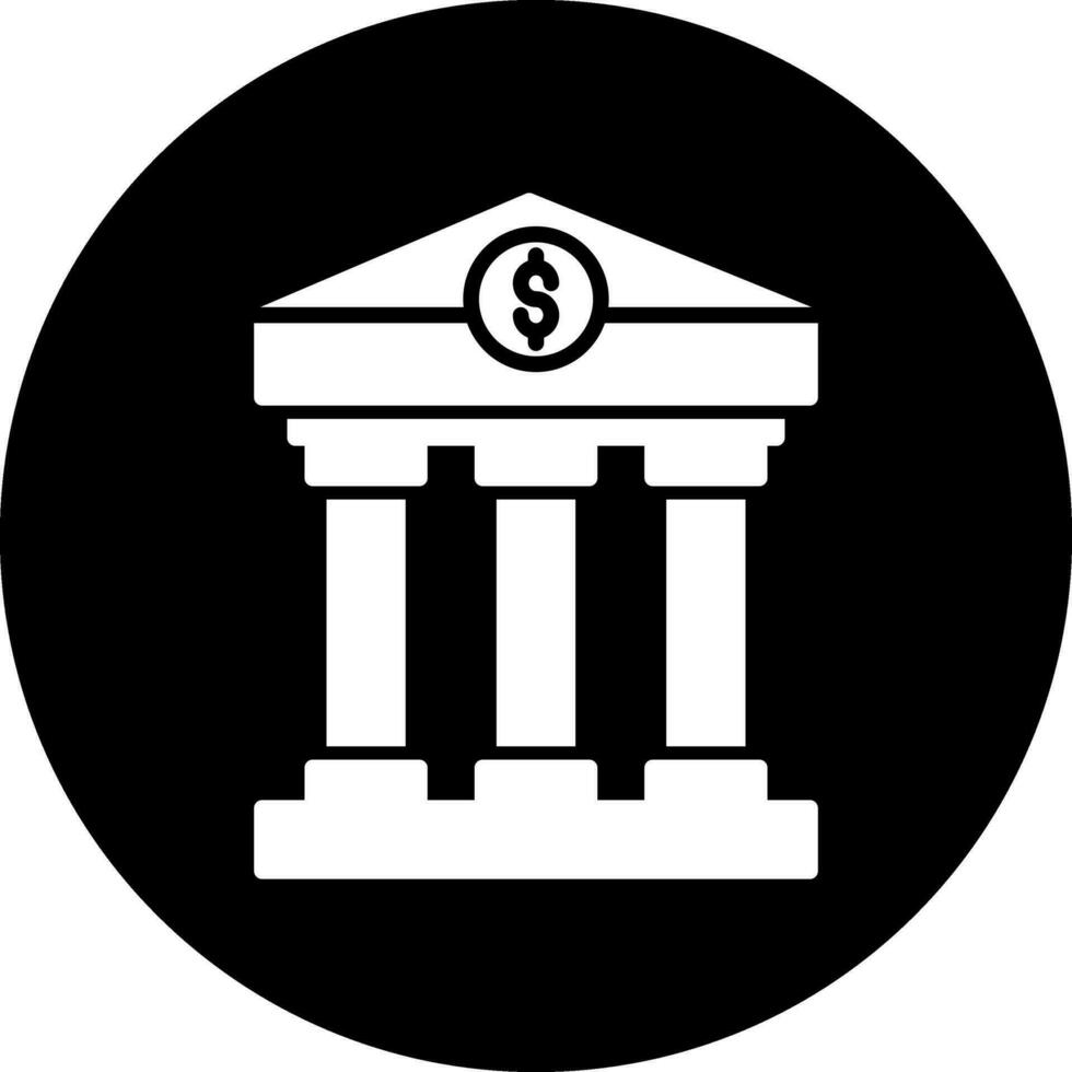 icono de vector de banco