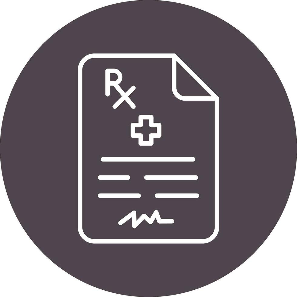 Medical Prescription Vector Icon