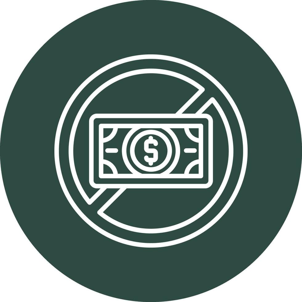 No Money Vector Icon