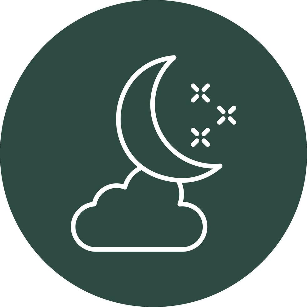 icono de vector de noche