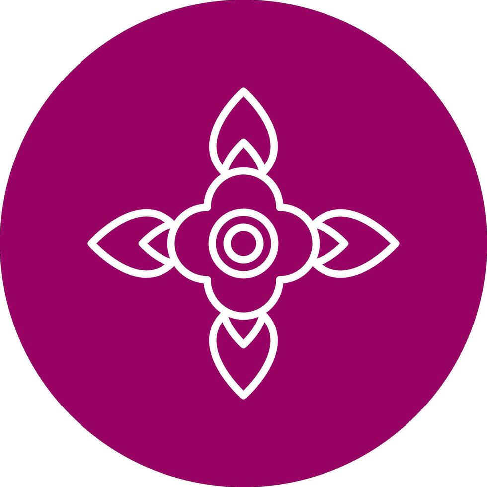 Blood Flower Vector Icon