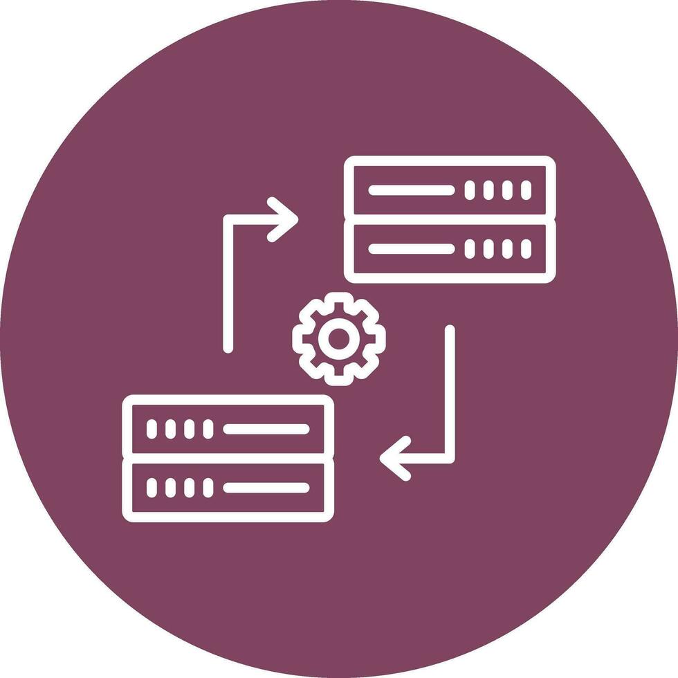 Data Synchronization Vector Icon