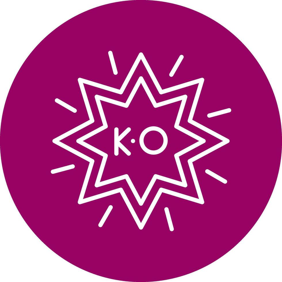 ko vector icono