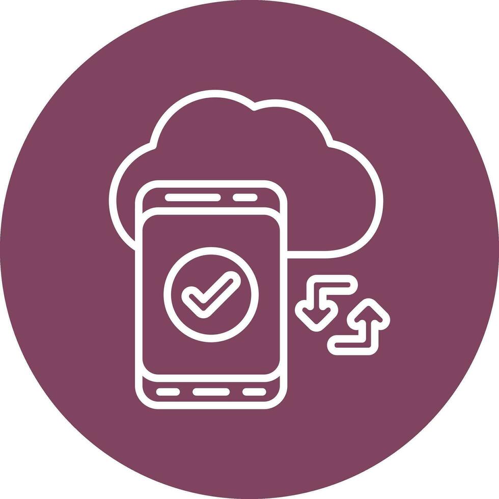 Cloud Sync Vector Icon