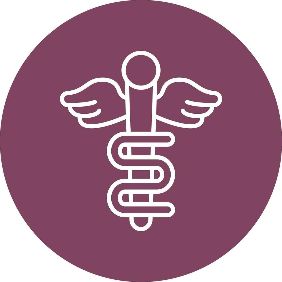 Rod Of Asclepius Vector Icon