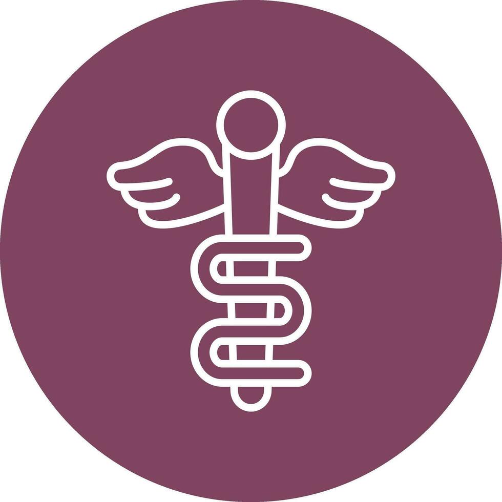 Rod Of Asclepius Vector Icon