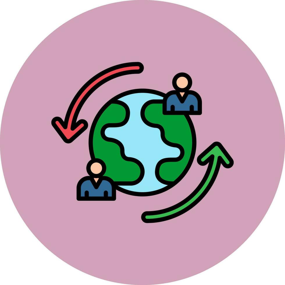 Migration Vector Icon