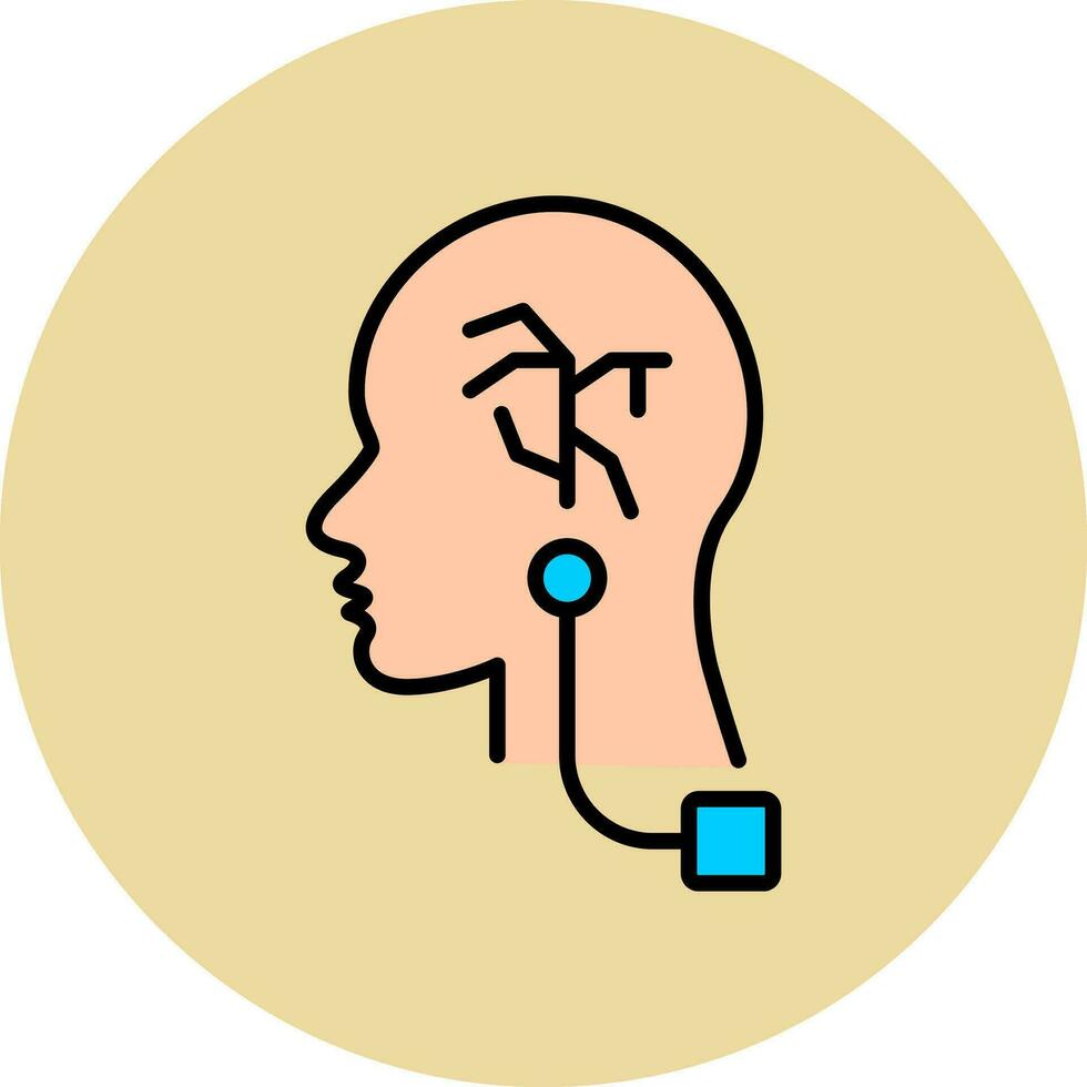 Vagus Nerve Stimulation Vector Icon