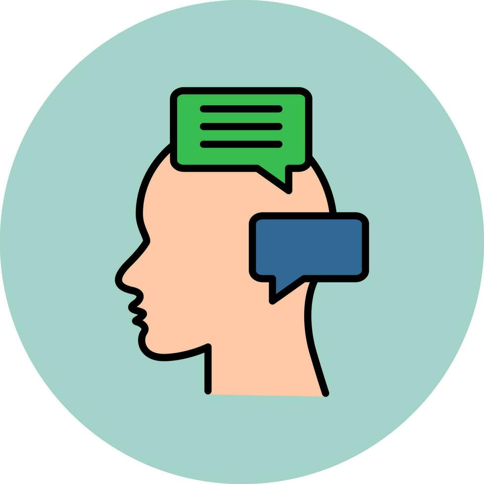 Inner Talk Vector Icon
