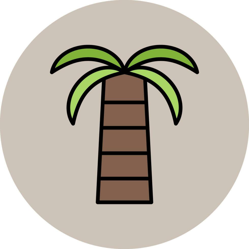 Coconut Palm Vector Icon