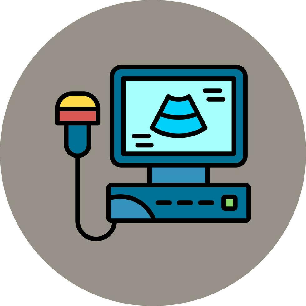 Ultrasonography Vector Icon