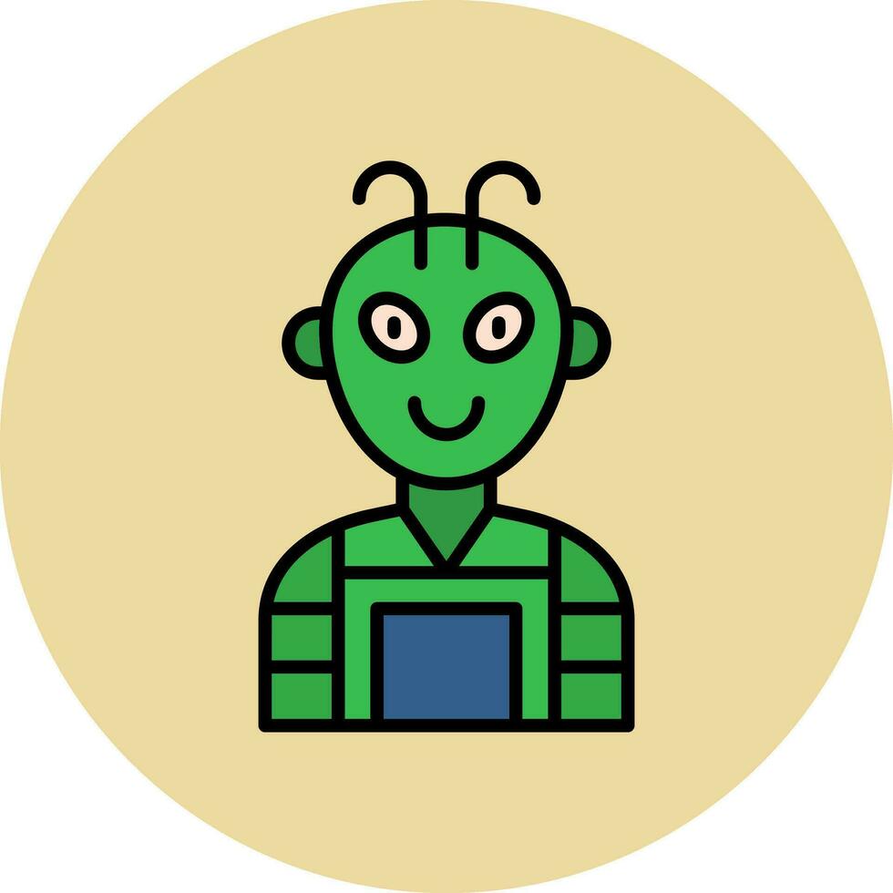 icono de vector alienígena