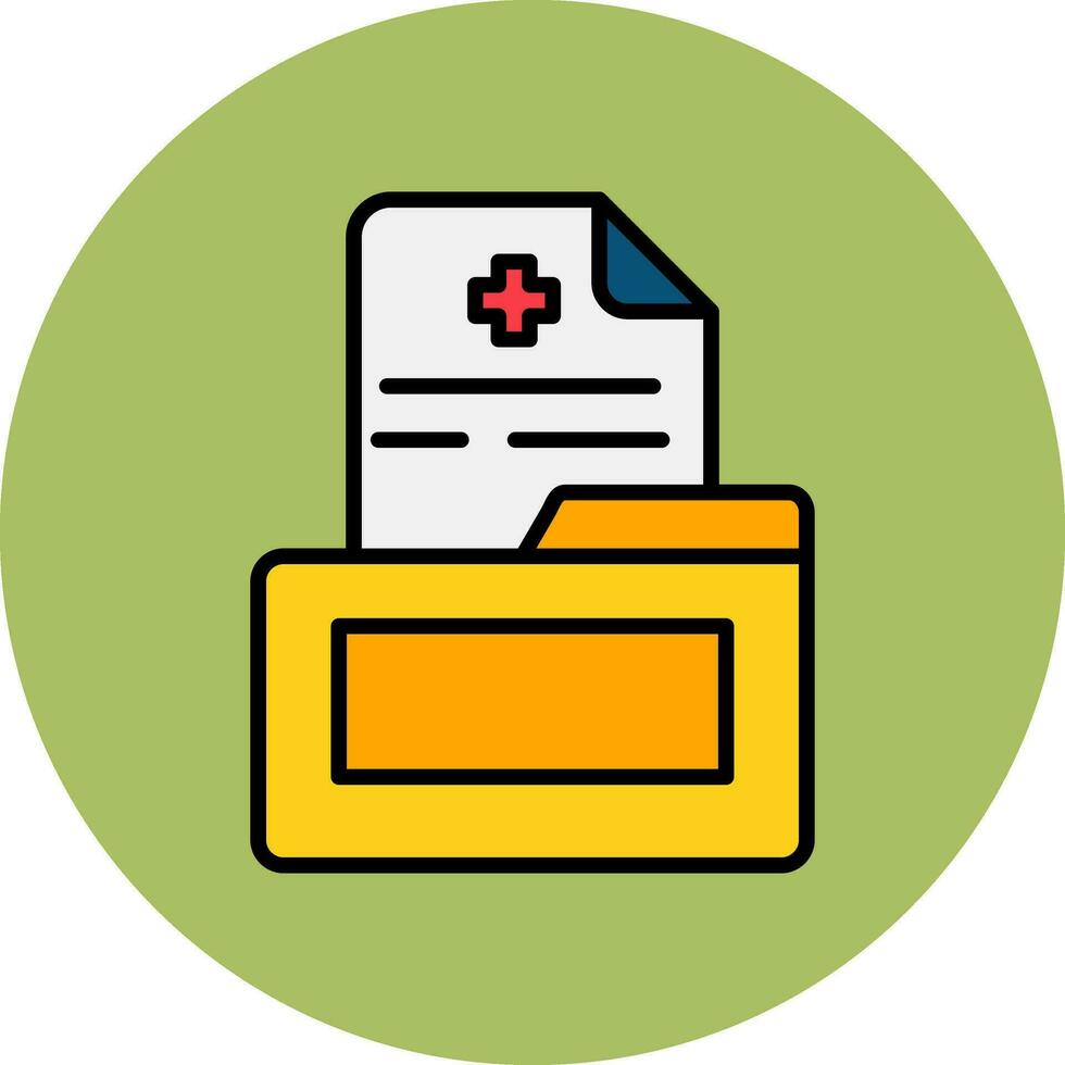 Medical File Vector Icon