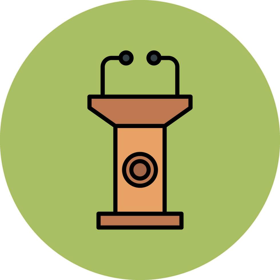 Tribune Vector Icon