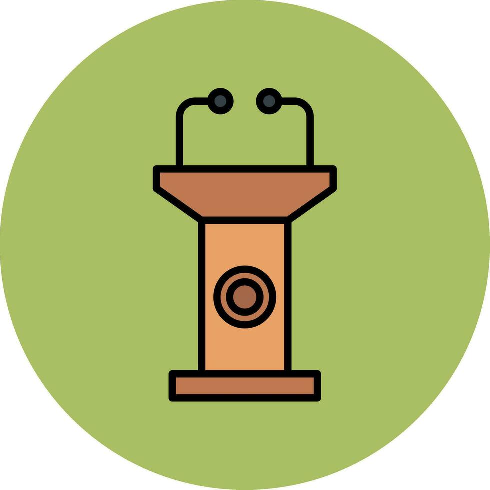 Tribune Vector Icon