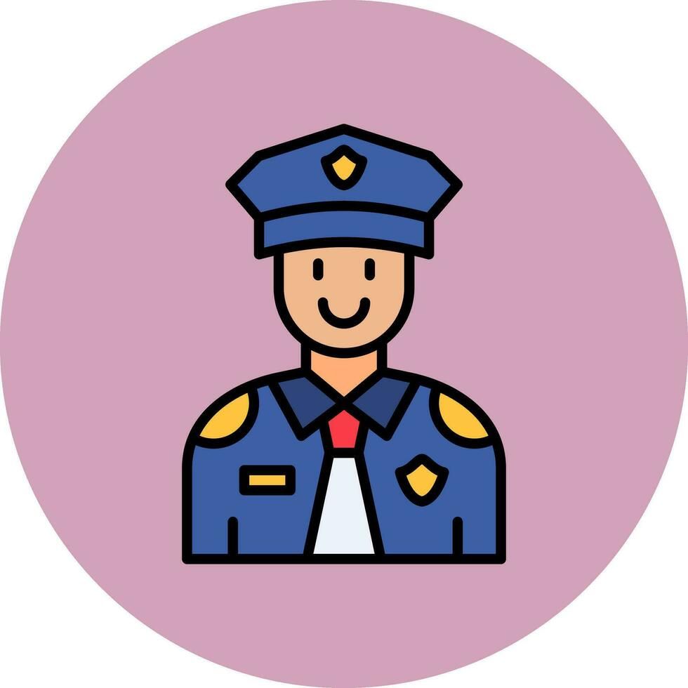 icono de vector de policía