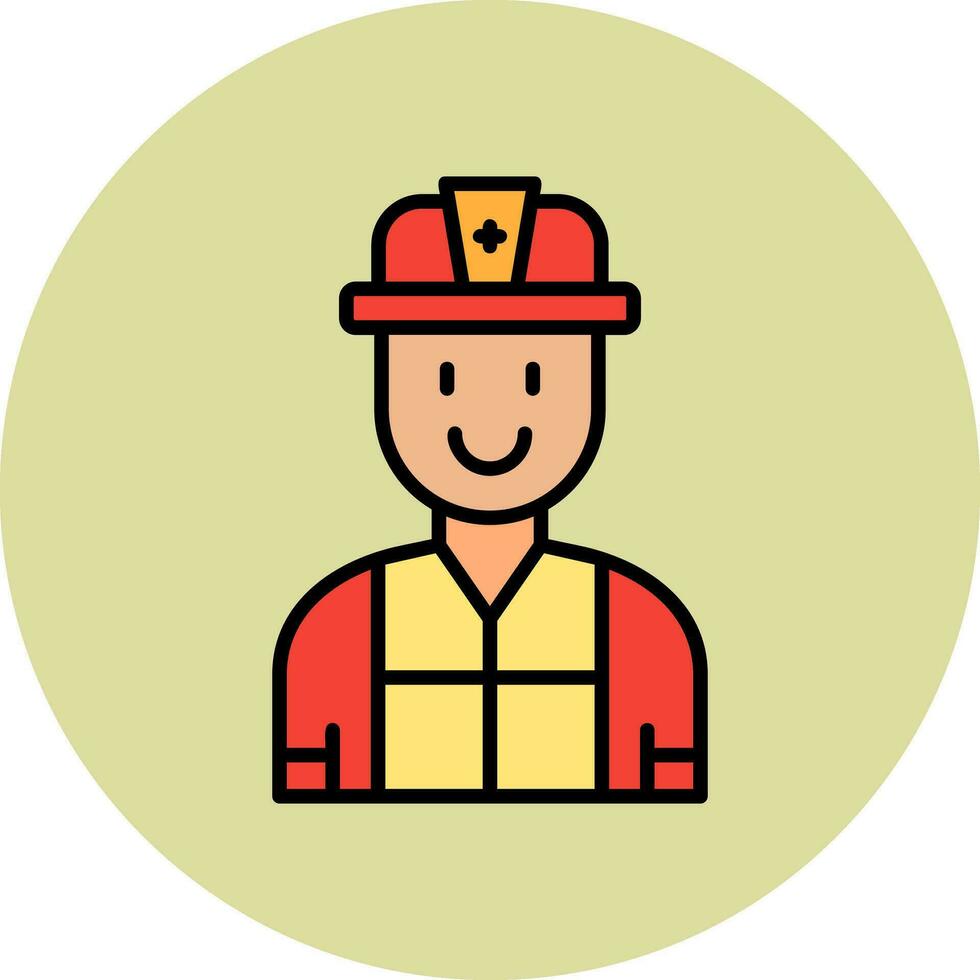 Firefighter Vector Icon