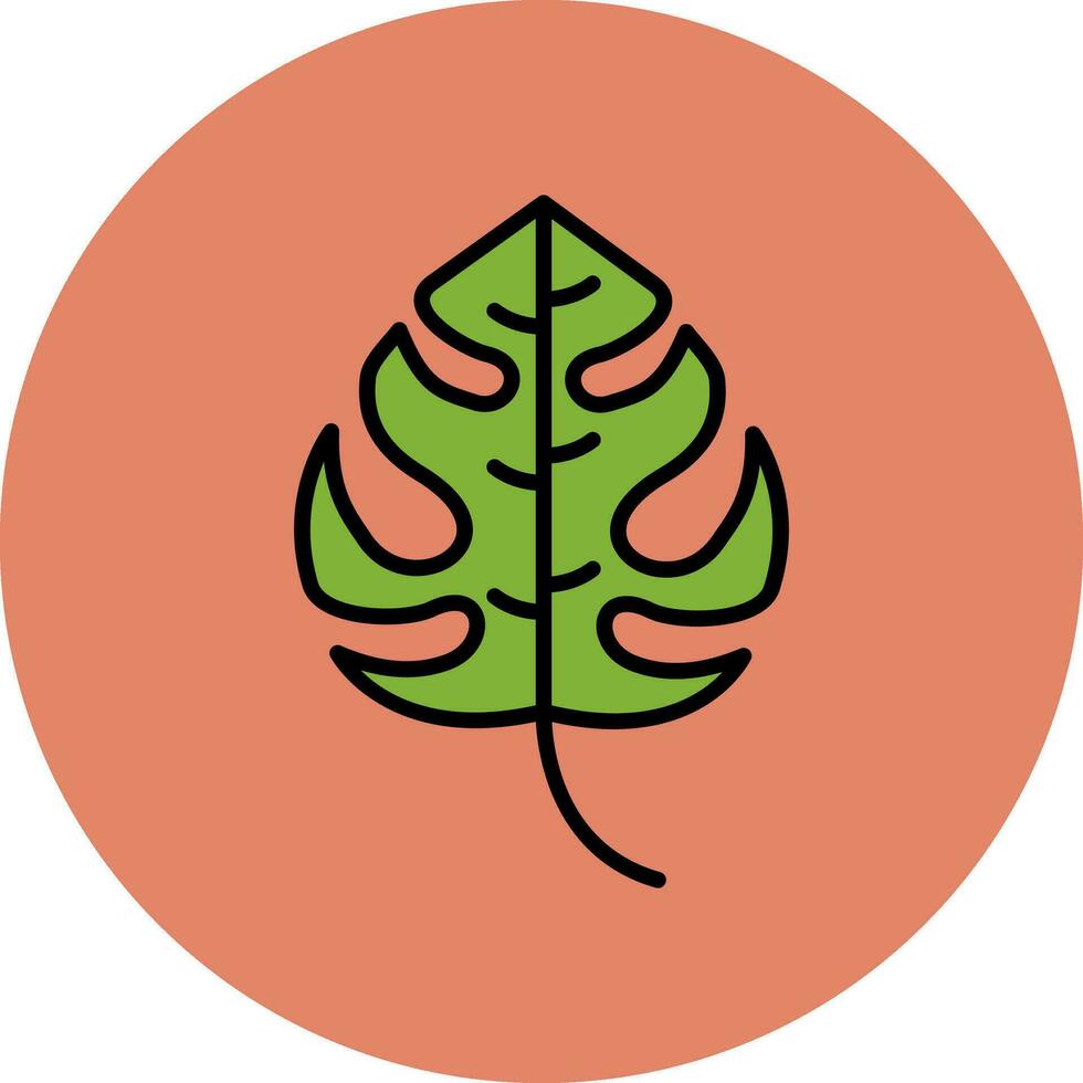 monstera vector icono