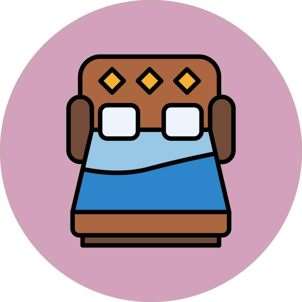 sofá cama vector icono