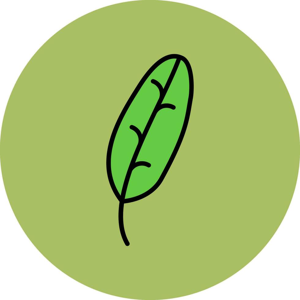 Banana Leaf Vector Icon