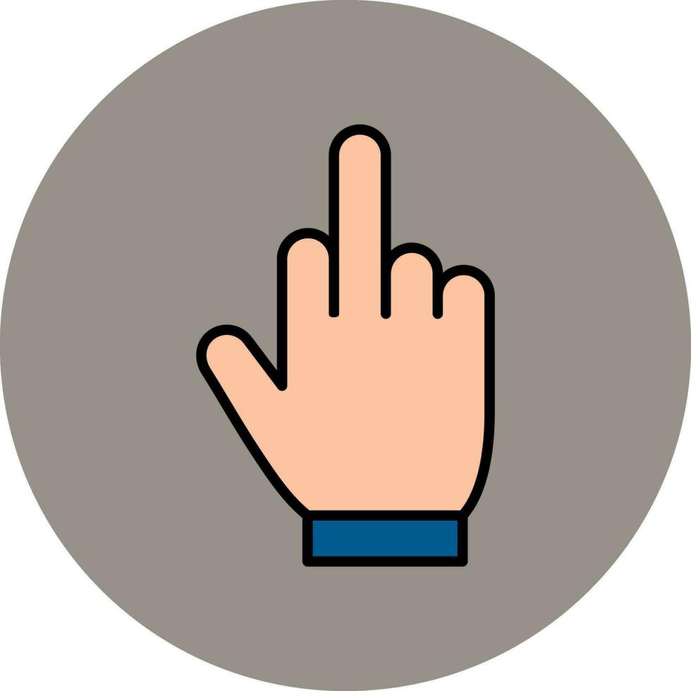 Middle Finger Vector Icon