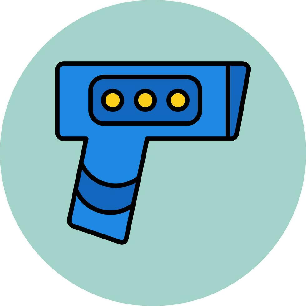 termómetro pistola vector icono