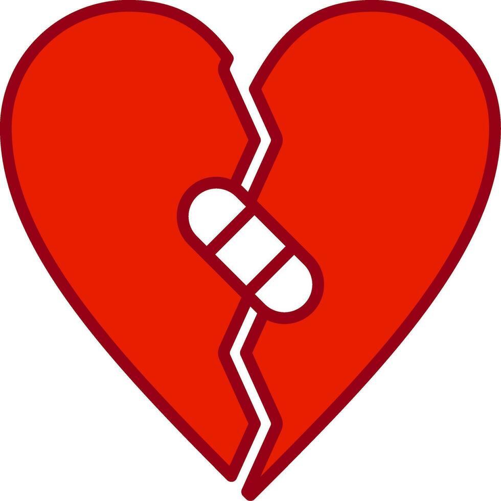 Broken Heart Vector Icon