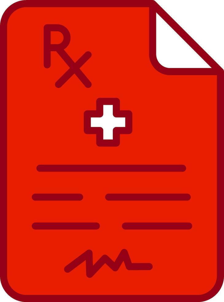 Medical Prescription Vector Icon