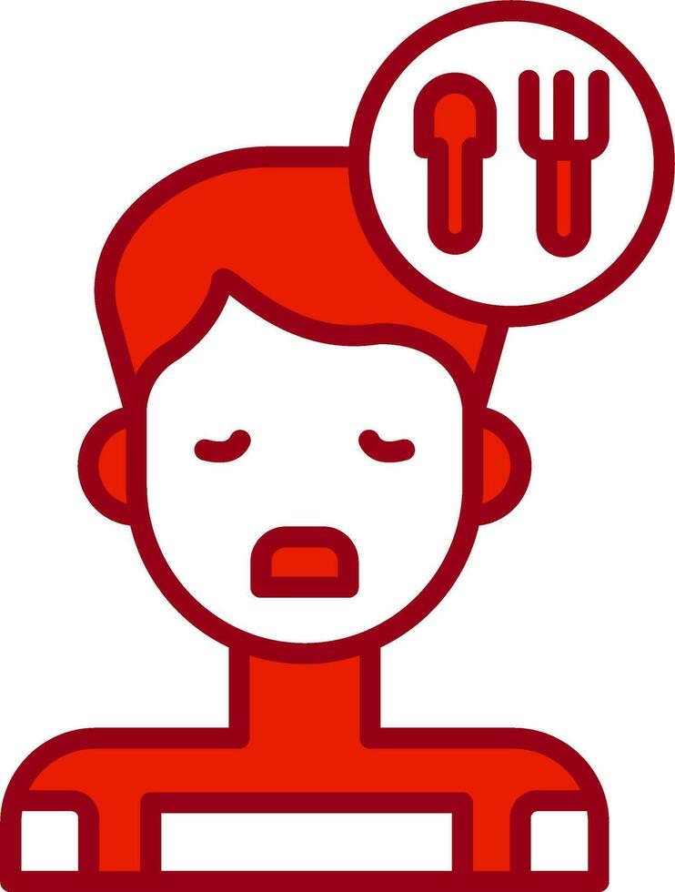 Eating Disorder Vector Icon