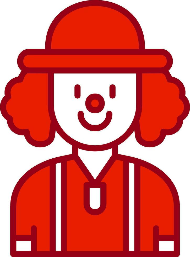 icono de vector de payaso