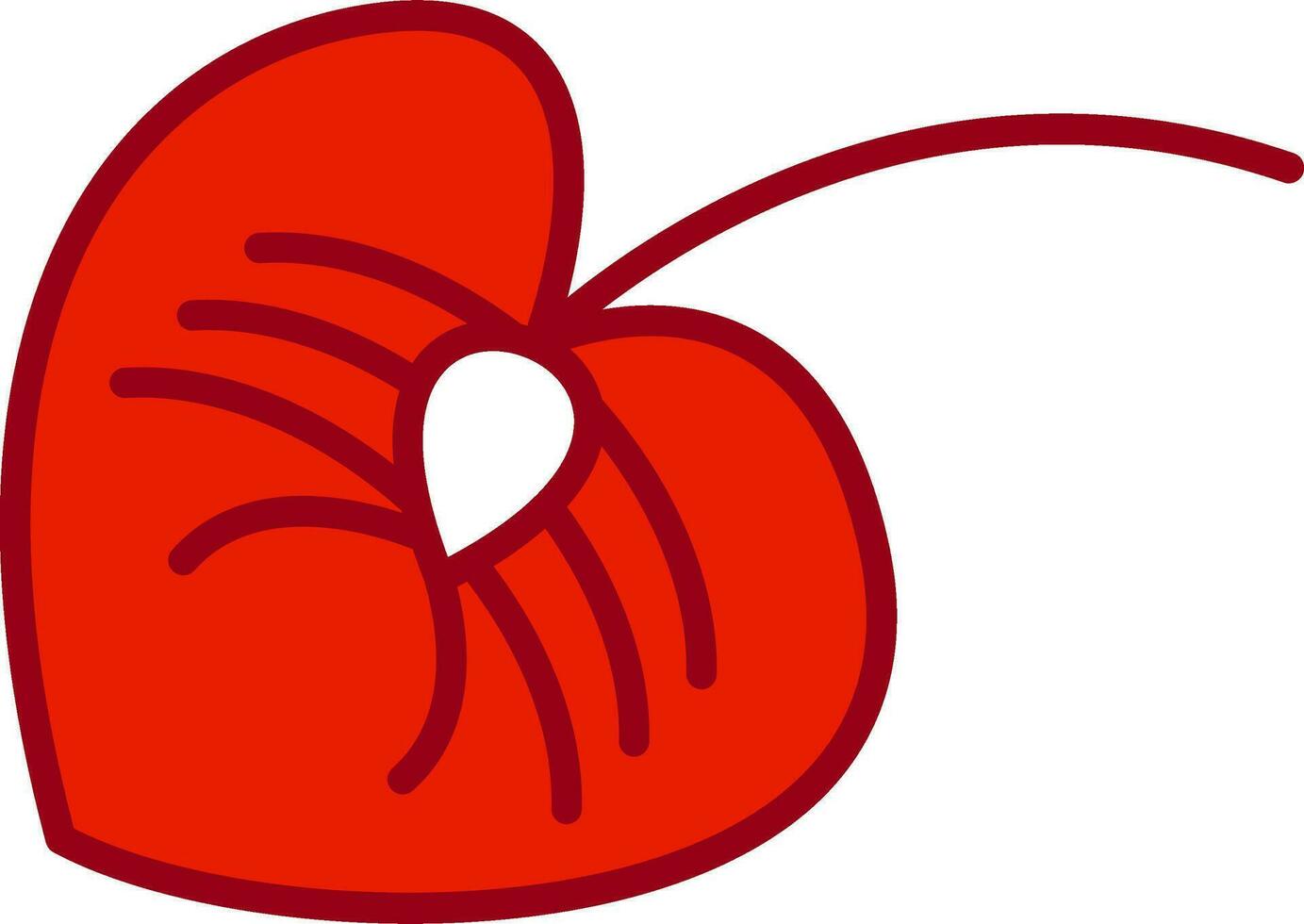 icono de vector de anthurium